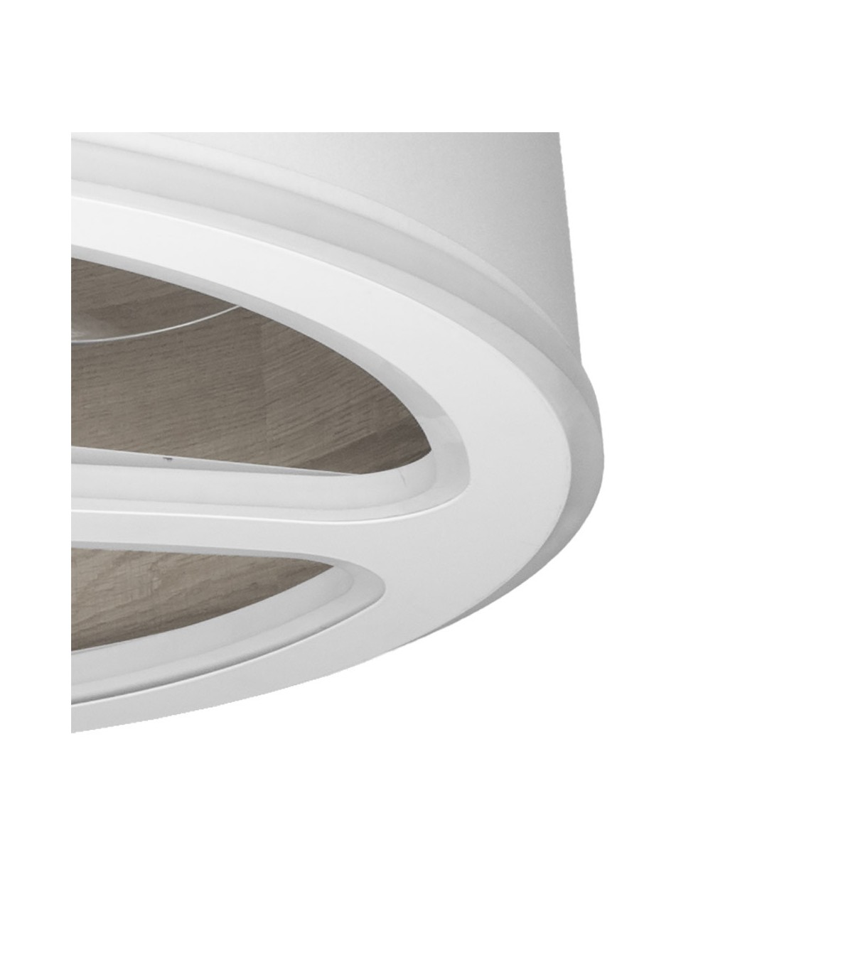Ventilador Tatiana DC 110W 9350Lm 3 Aspas Blanco/Madera Gris CCT