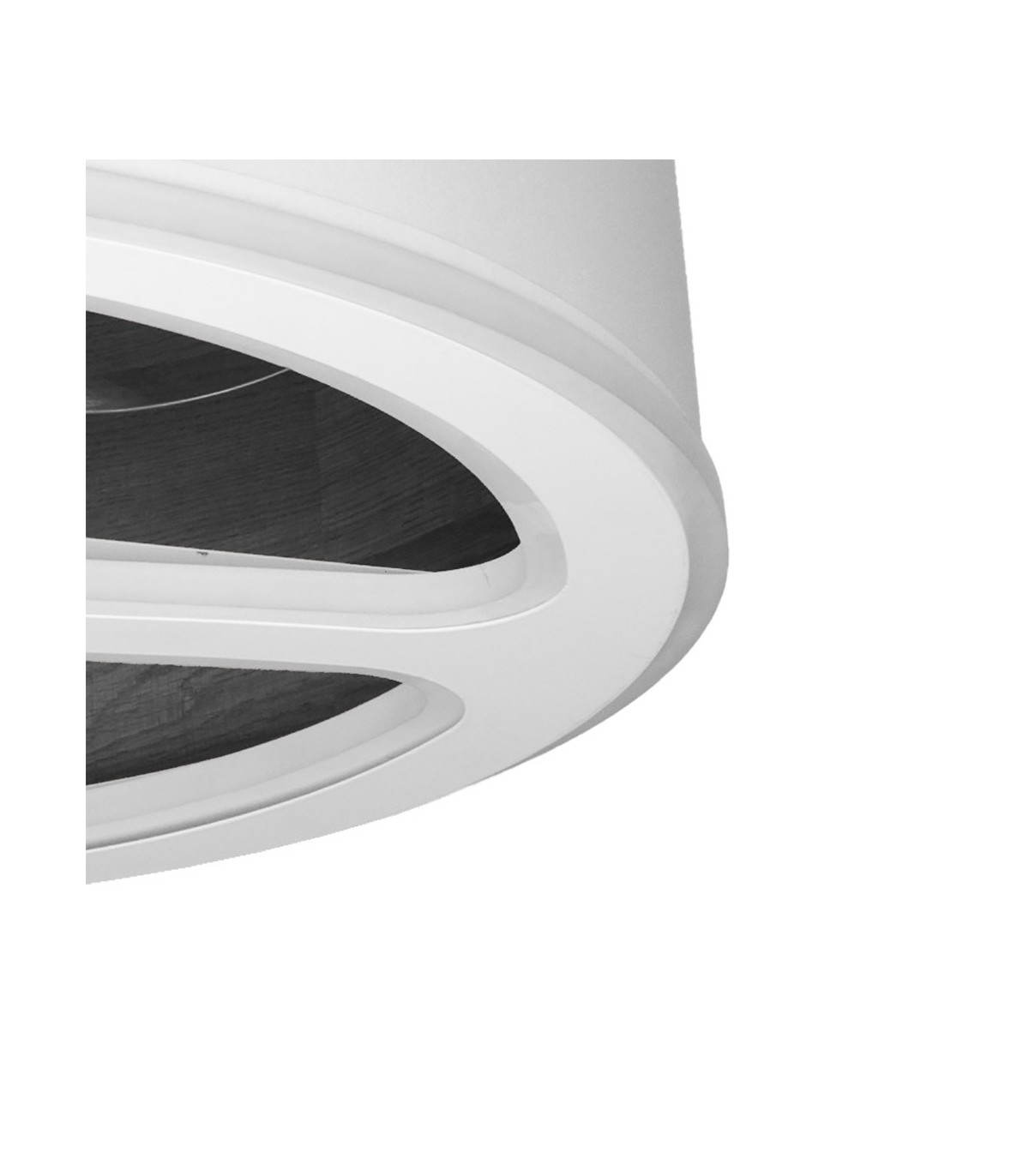 Ventilador Tatiana DC 110W 9350Lm 3 Aspas Blanco/Madera Negra CCT