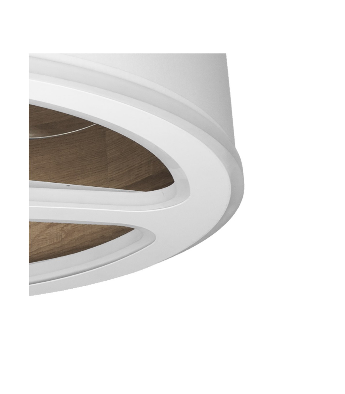 Ventilador Tatiana DC 110W 9350Lm 3 Aspas Blanco/Madera Oscura CCT