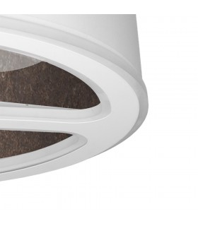Ventilador Tatiana DC 110W 9350Lm 3 Aspas Blanco/Óxido CCT