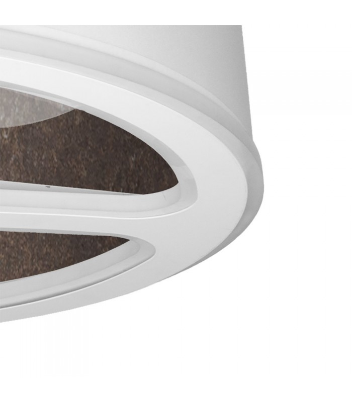 Ventilador Tatiana DC 110W 9350Lm 3 Aspas Blanco/Óxido CCT
