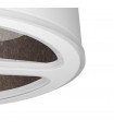 Ventilador Tatiana DC 110W 9350Lm 3 Aspas Blanco/Óxido CCT