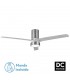 Ventilador de Techo TEO Níquel DC 24W 2950Lm 3 Aspas Gris CCT
