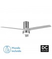 Ventilador de Techo TEO Níquel DC 24W 2950Lm 3 Aspas Gris CCT