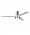Ventilador de Techo TEO Níquel DC 24W 2950Lm 3 Aspas Gris CCT
