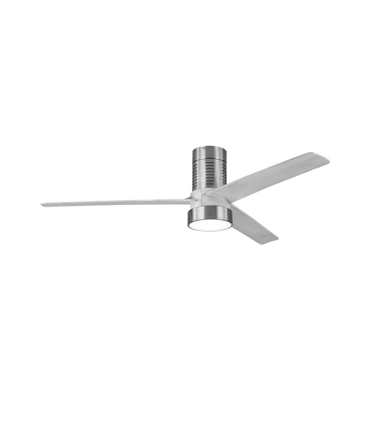 Ventilador de Techo TEO Níquel DC 24W 2950Lm 3 Aspas Gris CCT