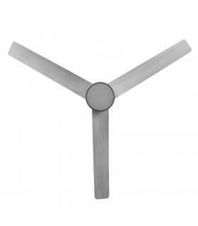 Ventilador de Techo TEO Níquel DC 24W 2950Lm 3 Aspas Gris CCT