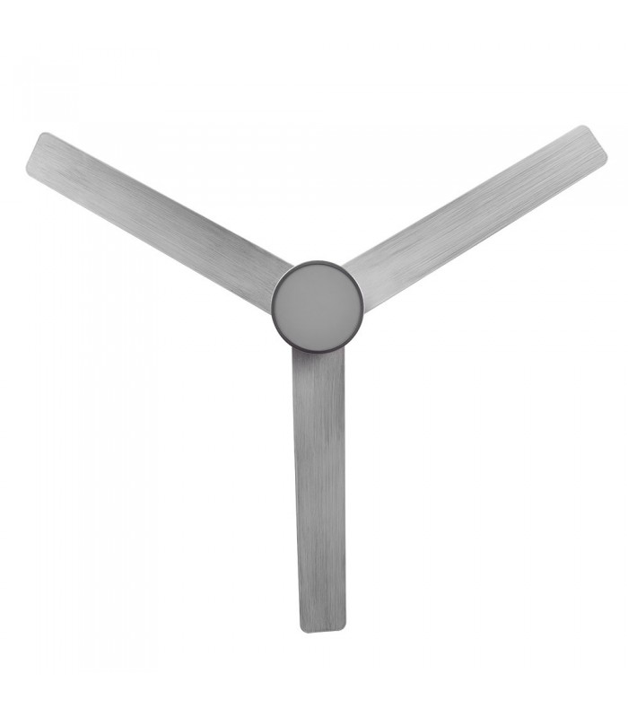 Ventilador de Techo TEO Níquel DC 24W 2950Lm 3 Aspas Gris CCT