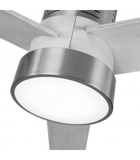 Ventilador de Techo TEO Níquel DC 24W 2950Lm 3 Aspas Gris CCT