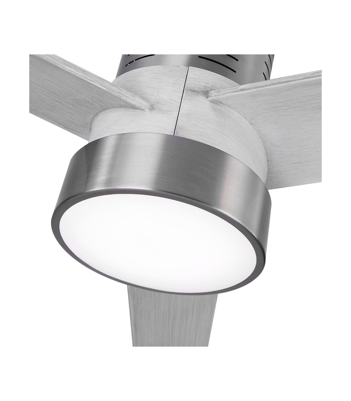 Ventilador de Techo TEO Níquel DC 24W 2950Lm 3 Aspas Gris CCT