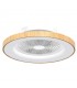 Ventilador Tibet APP DC 70W 7700Lm Madera/Blanco CCT