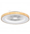 Ventilador Tibet APP DC 70W 7700Lm Madera/Blanco CCT