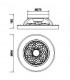 Ventilador Tibet Mini DC 70W 7700Lm Negro CCT