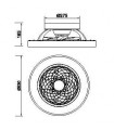 Ventilador Tibet Mini DC 70W 7700Lm Negro CCT