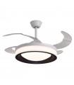 Ventilador Titan DC 72W 6480Lm 4 Aspas Blanco/Negro CCT