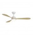 Ventilador Tonda DC 20W 2000Lm 3 Aspas Blanco/Haya CCT