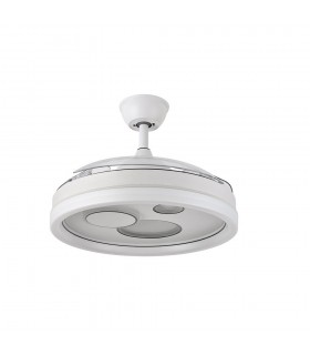 Ventilador TURIA DC 72W 6120Lm 3 Aspas Blanco CCT