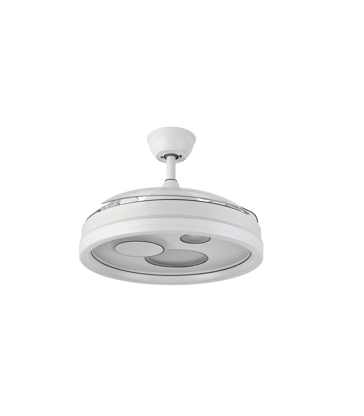 Ventilador TURIA DC 72W 6120Lm 3 Aspas Blanco CCT