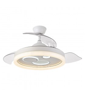 Ventilador TURIA DC 72W 6120Lm 3 Aspas Blanco CCT
