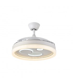 Ventilador TURIA DC 72W 6120Lm 3 Aspas Blanco CCT