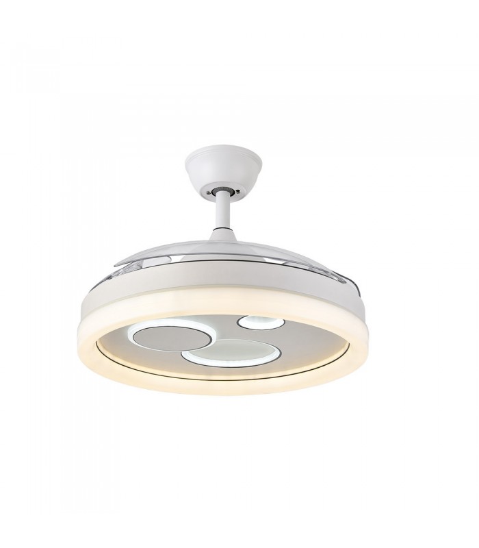Ventilador TURIA DC 72W 6120Lm 3 Aspas Blanco CCT