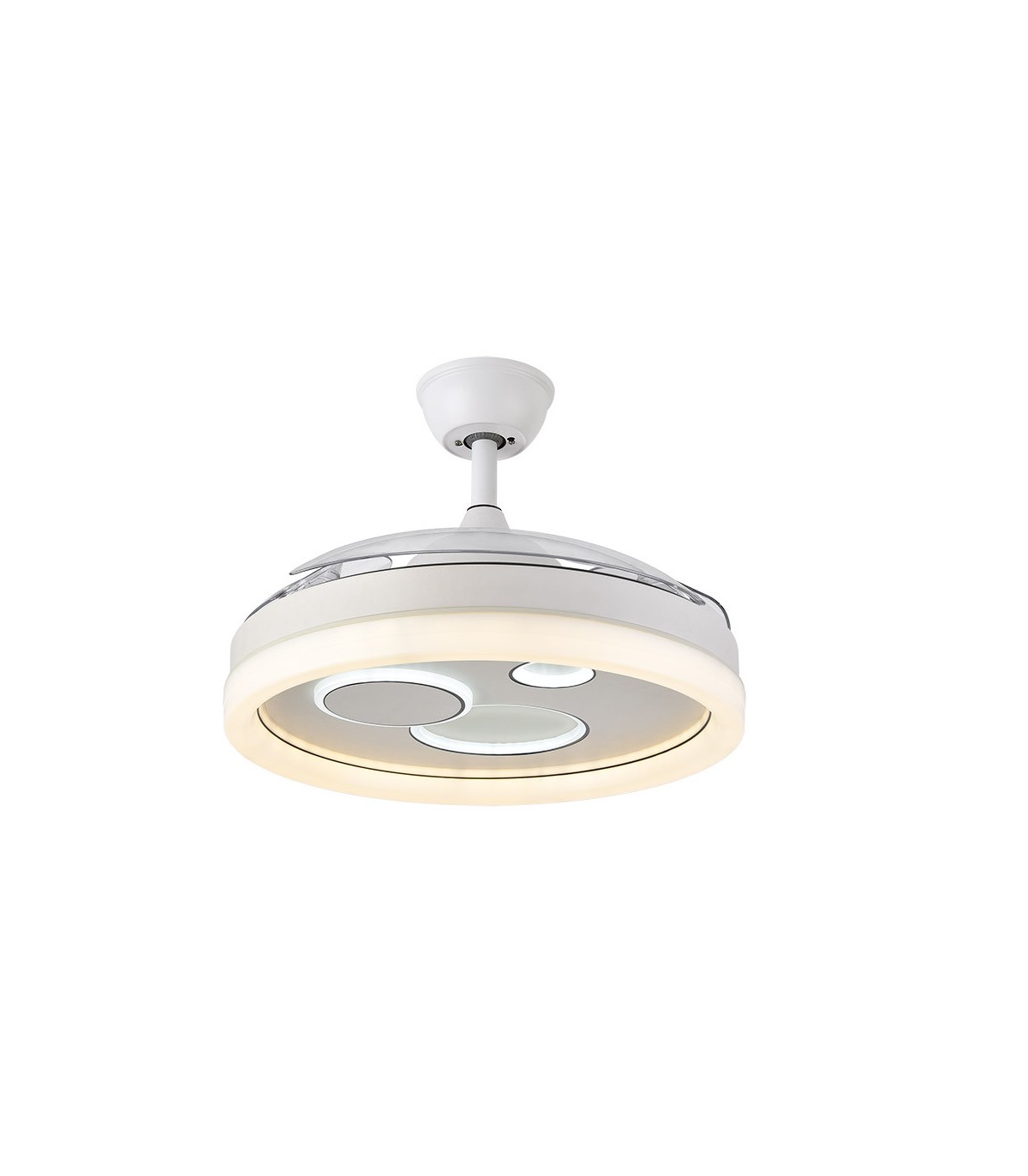 Ventilador TURIA DC 72W 6120Lm 3 Aspas Blanco CCT