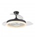 Ventilador TURIA DC 72W 6120Lm 3 Aspas Negro CCT