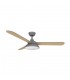 Ventilador de Techo UMI DC Gris 24W 2950Lm 3 Aspas Rev. Gris/Haya CCT