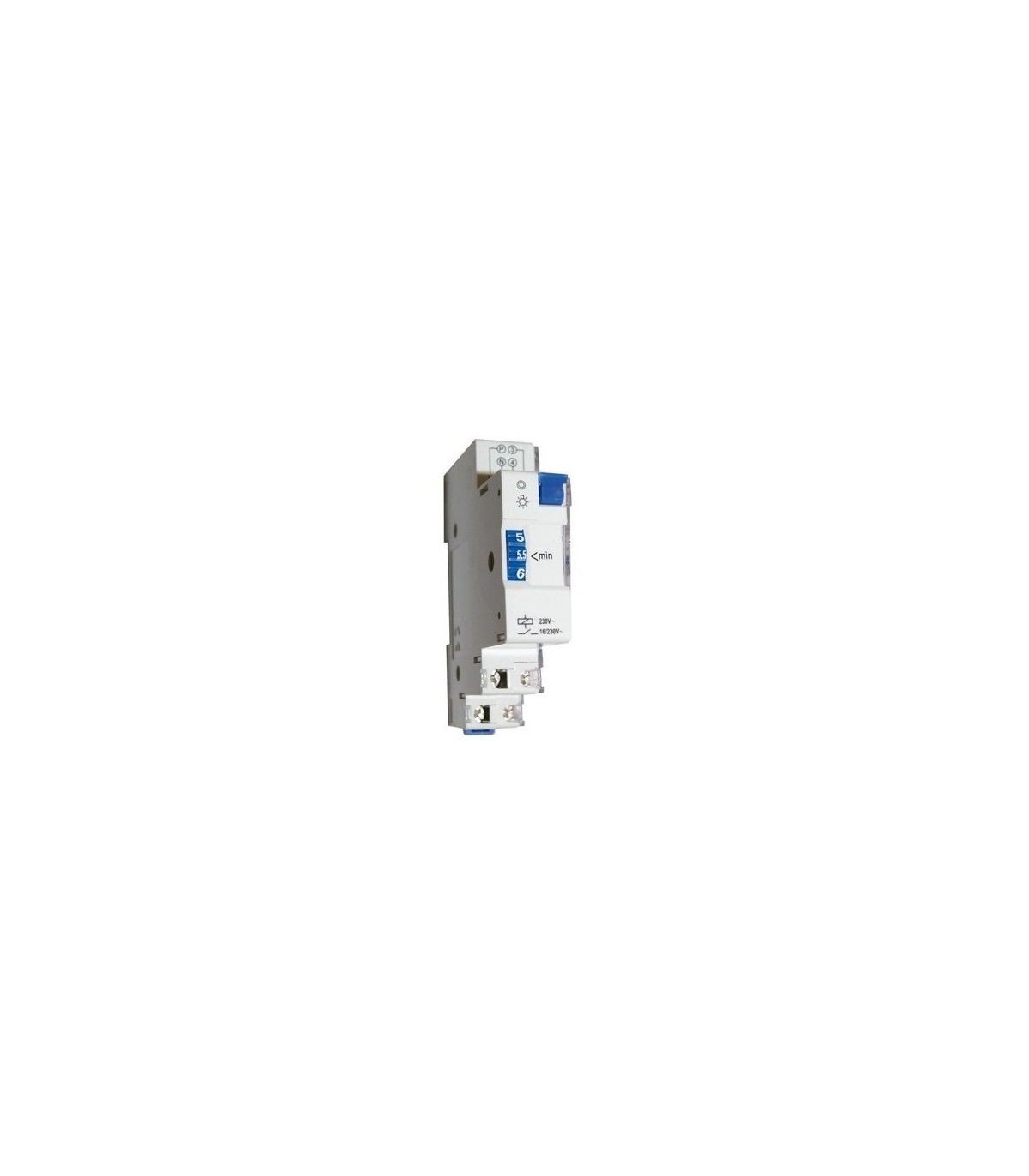 Minutero de escalera guias DIN 16A 3.500W 230V