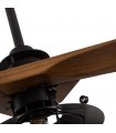 Ventilador Vulturno DC Negro 5 Aspas Roble 1xE27