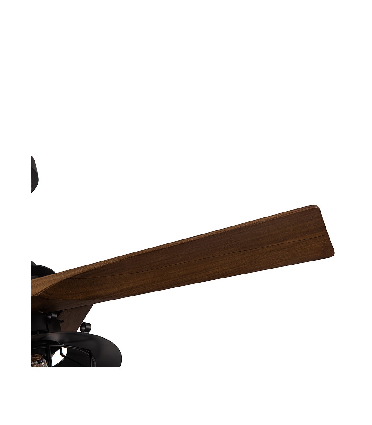 Ventilador Vulturno DC Negro 5 Aspas Roble 1xE27