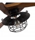 Ventilador Vulturno DC Negro 5 Aspas Roble 1xE27