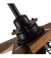 Ventilador Vulturno DC Negro 5 Aspas Roble 1xE27