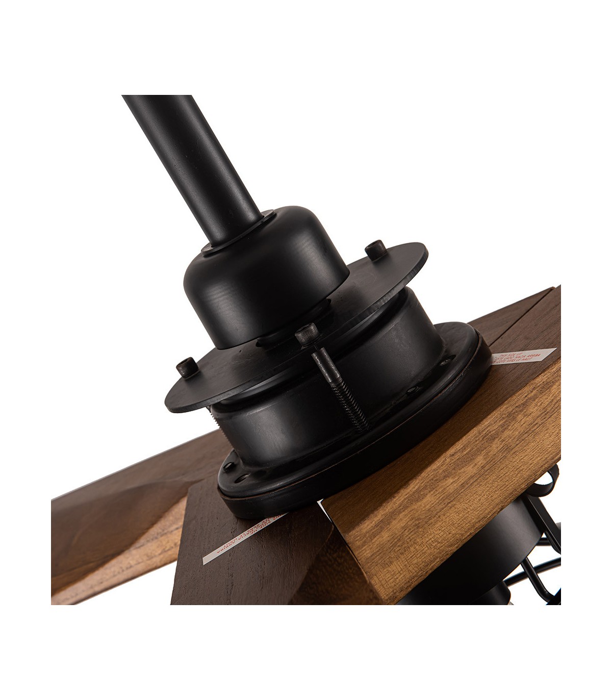 Ventilador Vulturno DC Negro 5 Aspas Roble 1xE27