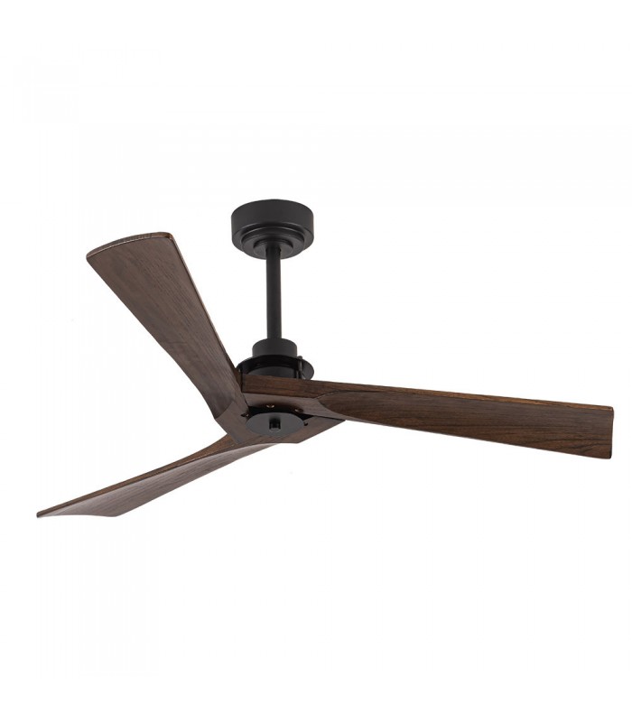 Ventilador Vulturno DC Negro 5 Aspas Roble 1xE27
