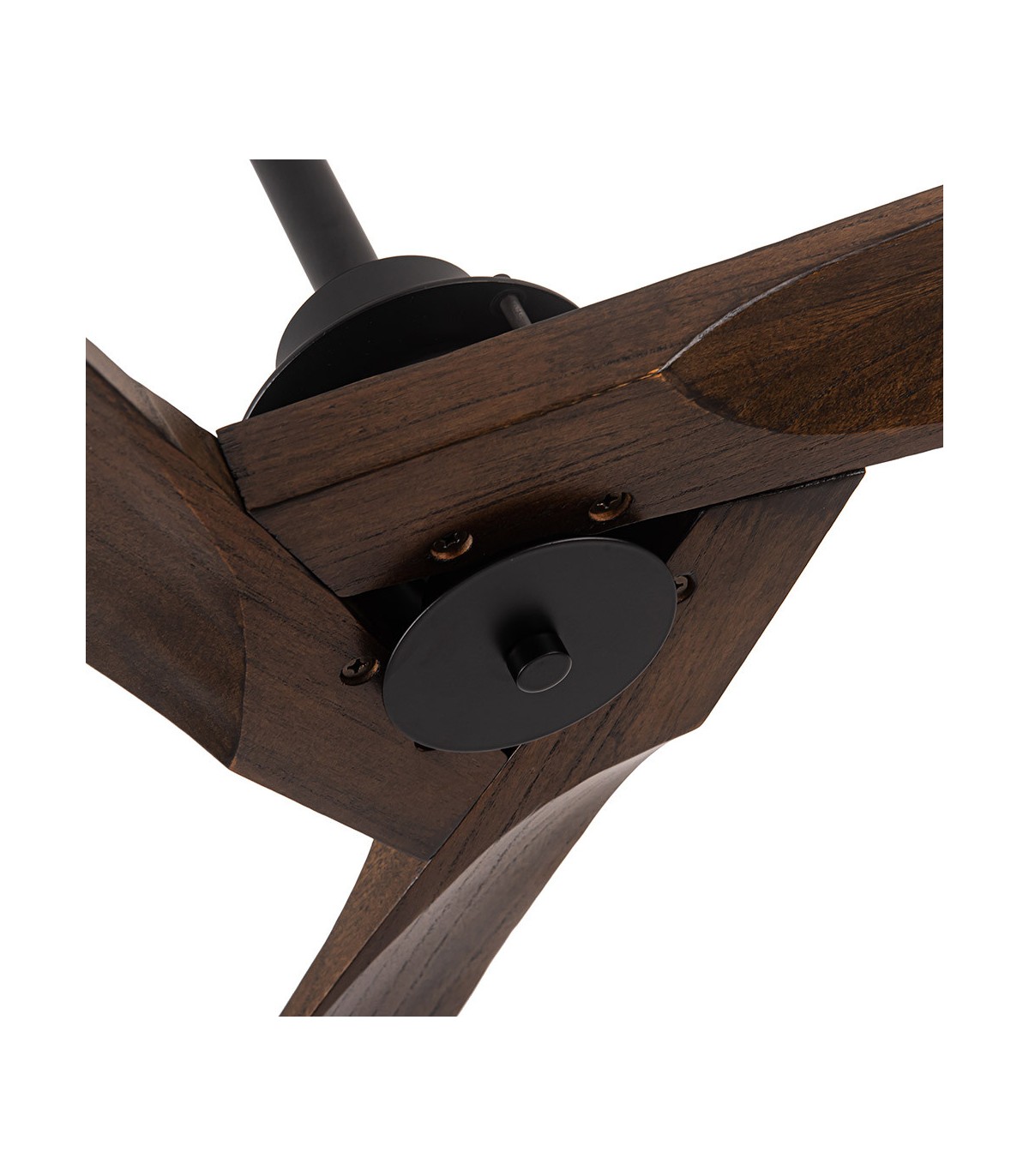 Ventilador Vulturno DC Negro 5 Aspas Roble 1xE27