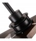 Ventilador Vulturno DC Negro 5 Aspas Roble 1xE27