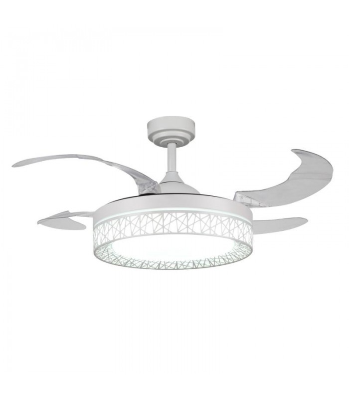 Ventilador White Aqua DC 36W 2800Lm 4 Aspas Blanco CCT