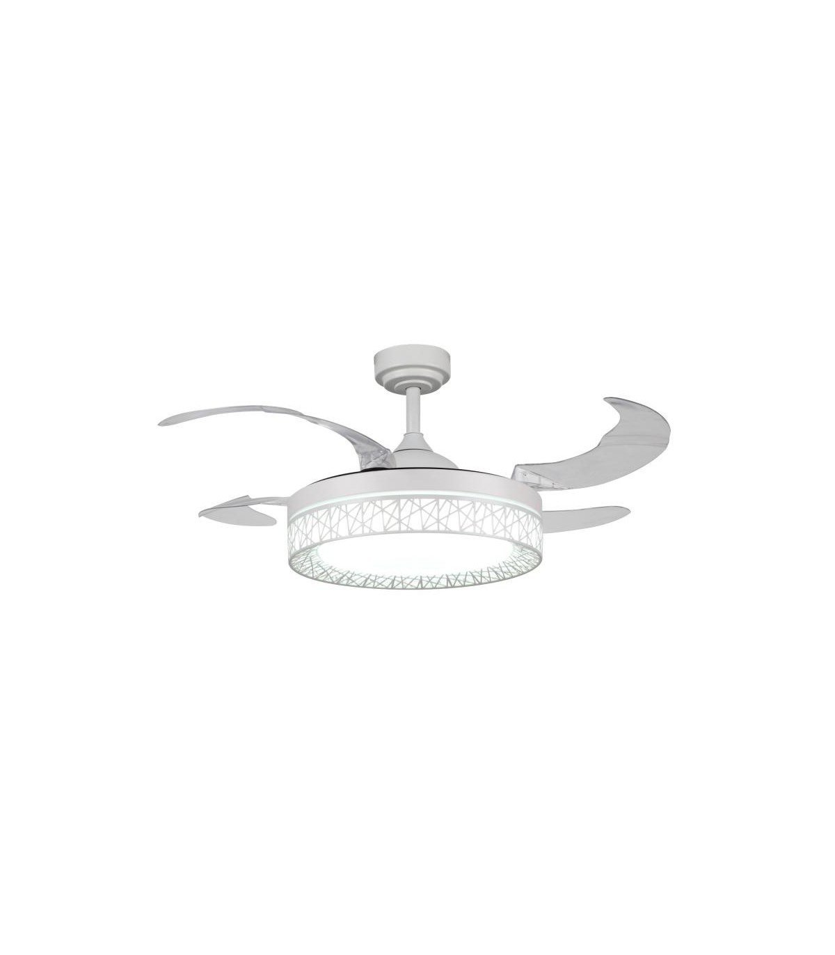 Ventilador White Aqua DC 36W 2800Lm 4 Aspas Blanco CCT