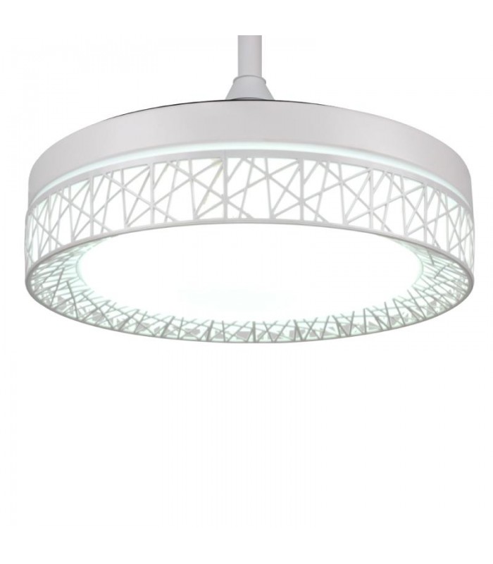 Ventilador White Aqua DC 36W 2800Lm 4 Aspas Blanco CCT