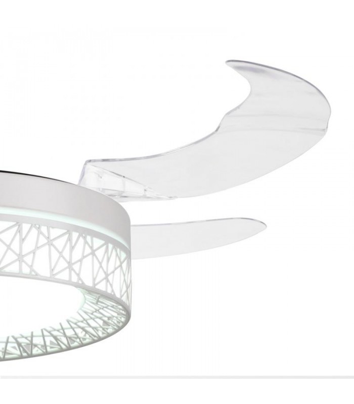 Ventilador White Aqua DC 36W 2800Lm 4 Aspas Blanco CCT
