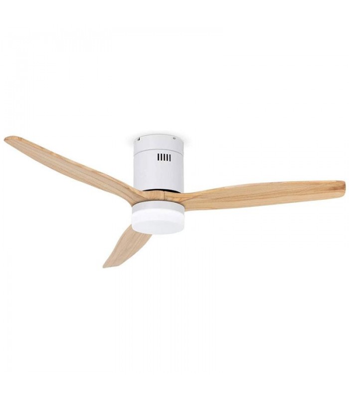 Ventilador White Energy DC Blanco 18W 1500Lm 3 Aspas Haya CCT