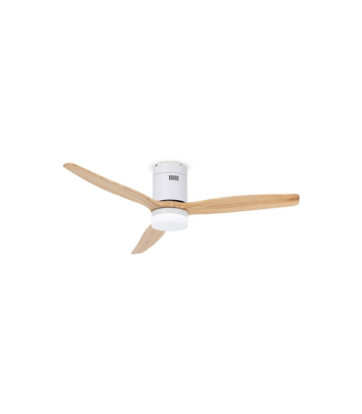 Ventilador White Energy DC Blanco 18W 1500Lm 3 Aspas Haya CCT