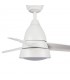 Ventilador White Silence DC 24W 2500Lm 3 Aspas Blanco CCT