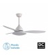 Ventilador de Techo YAEL DC Blanco 72W 7200Lm 3 Aspas Blanco CCT