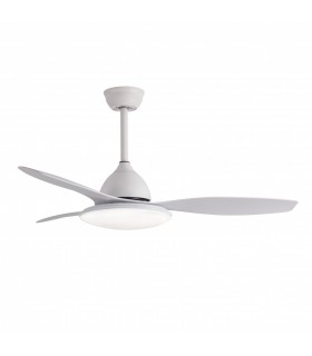 Ventilador de Techo YAEL DC Blanco 72W 7200Lm 3 Aspas Blanco CCT