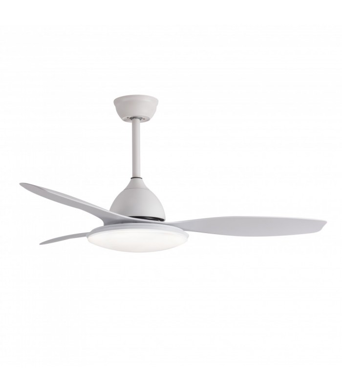 Ventilador de Techo YAEL DC Blanco 72W 7200Lm 3 Aspas Blanco CCT