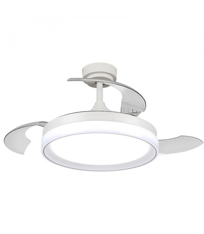 Ventilador White Yeray DC 36W 2800Lm 4 Aspas Blanco CCT