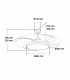 Ventilador White Yeray DC 36W 2800Lm 4 Aspas Blanco CCT