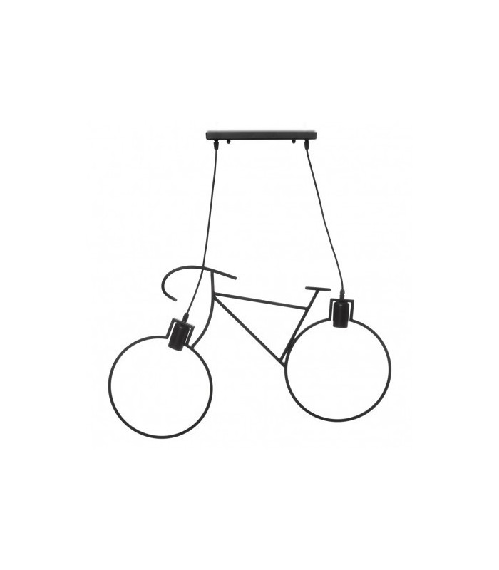 Lámpara de techo Bicycle Vintage 2xE27 IP20 Negro.